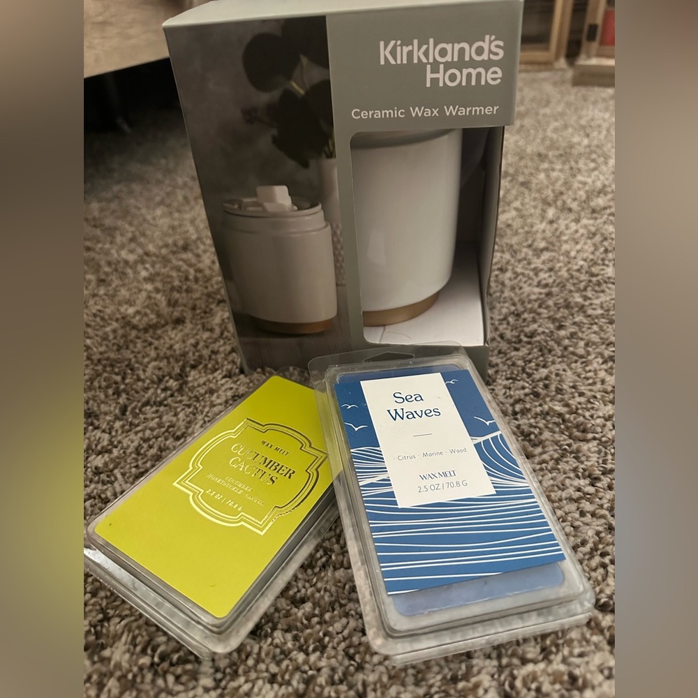 Kirkland's Home Ceramic Wax Warmer with Wax Melts